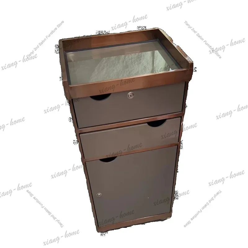 Factory Direct Nordic Creative Salon Trolley Modern Simple Salon-specific Stainless Steel Storage Cabinet Barbershop Salon Furni