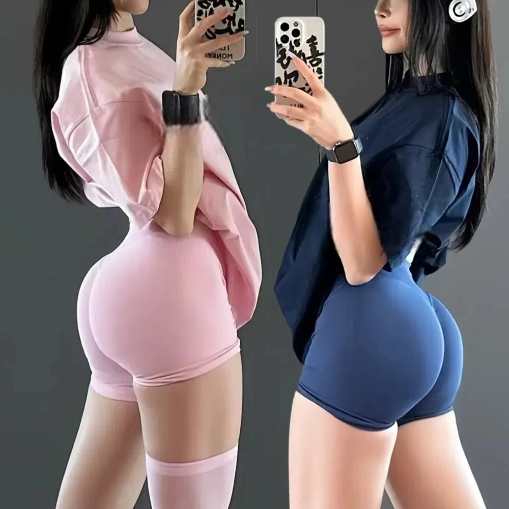 

1 шт. Женские шорты Impact: бесшовные, с низкой талией, для йоги, тренировок, велоспорта, эластичные фитнес-шорты