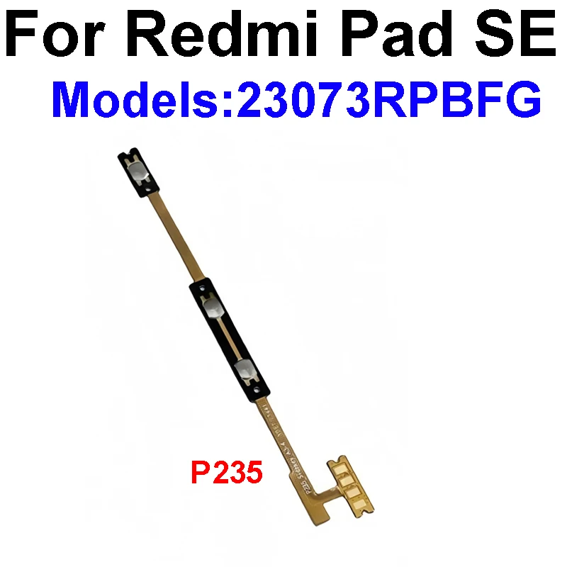 Volume Up/down Side Button Flex Cable For Xiaomi Redmi Pad SE Pro 22081283G Power Key Switch Button Flex Ribbon Repair Parts