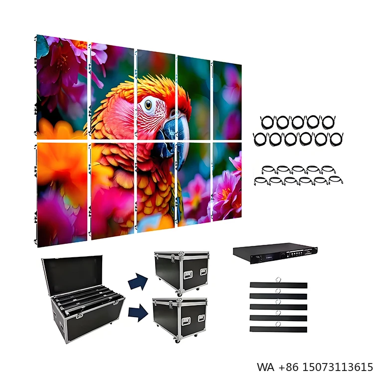Outdoor P5.95 LED Rental Screen - Waterproof High Brightness Stage Background for Live Performances