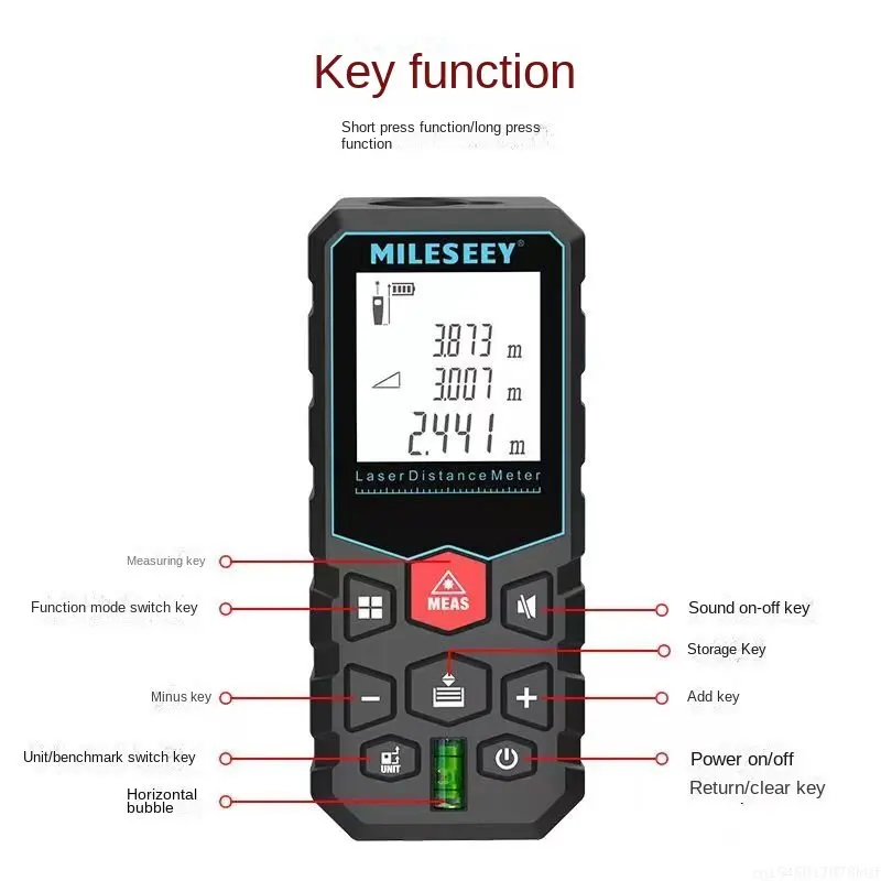Youpin Mileseey เลเซอร์วัดระยะทาง X5ความแม่นยำสูงวัดเครื่องมือมือถือเลเซอร์เครื่องวัดเมตรไม้บรรทัด Лазерная Рулетка