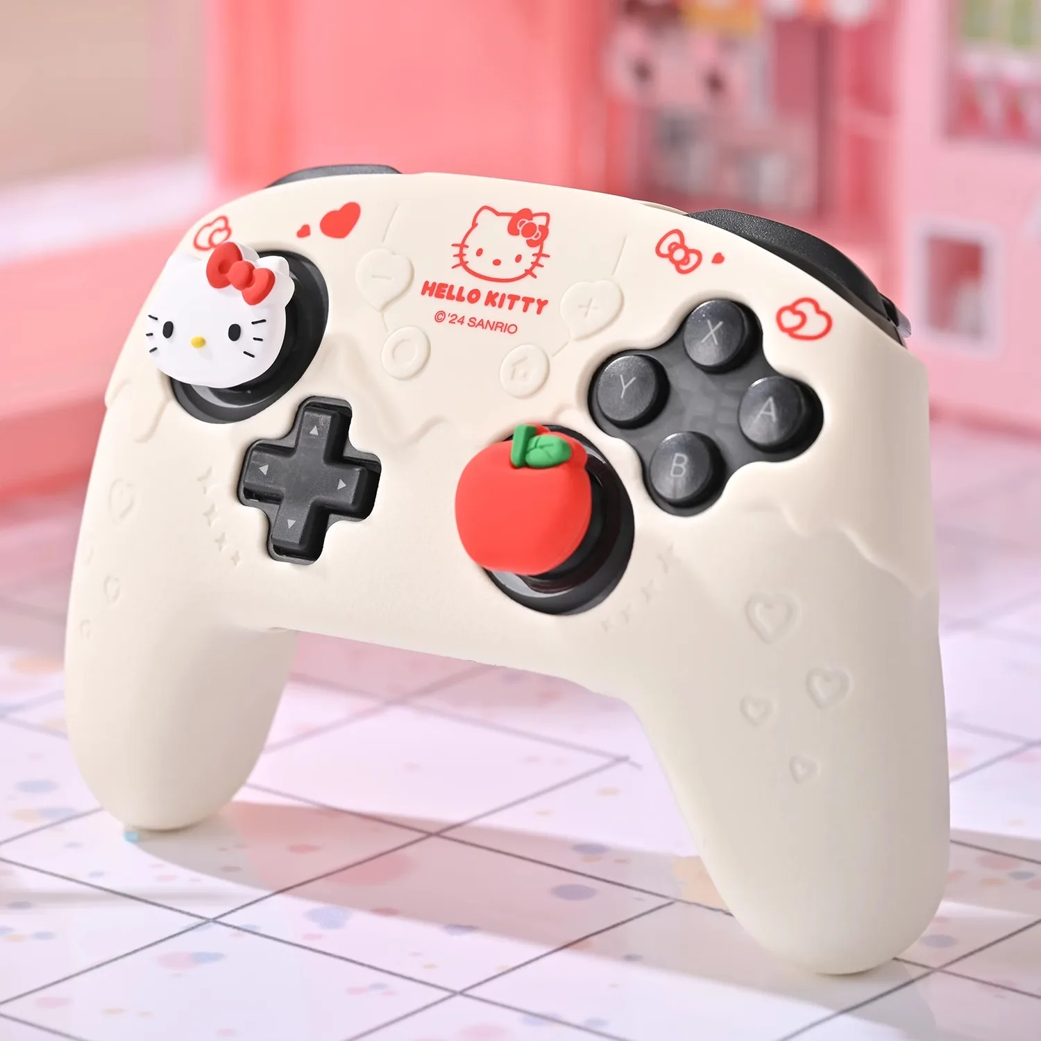 Kawaii Sanrio Cinnamoroll Kuromi Hello Kitt Cartoon Ps5 Ns Pro Switch Pro Gamepad Protective Case Anti-Fall Digital Peripherals