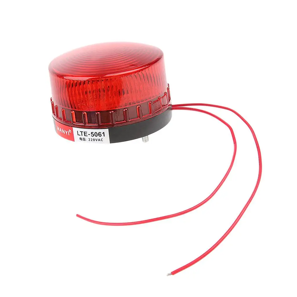 Red led Light, Industrial Round light Blinking Warning Lamp LTE-5061 220V