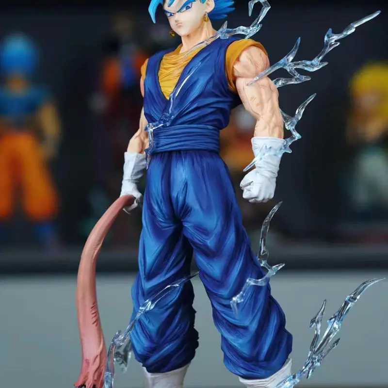 Dragon Ball Anime Vegetto Figure Replace Arms Vegetto Blue Super Saiyan 4 Action Figure Gk Statue Collection Model Toys Gifts