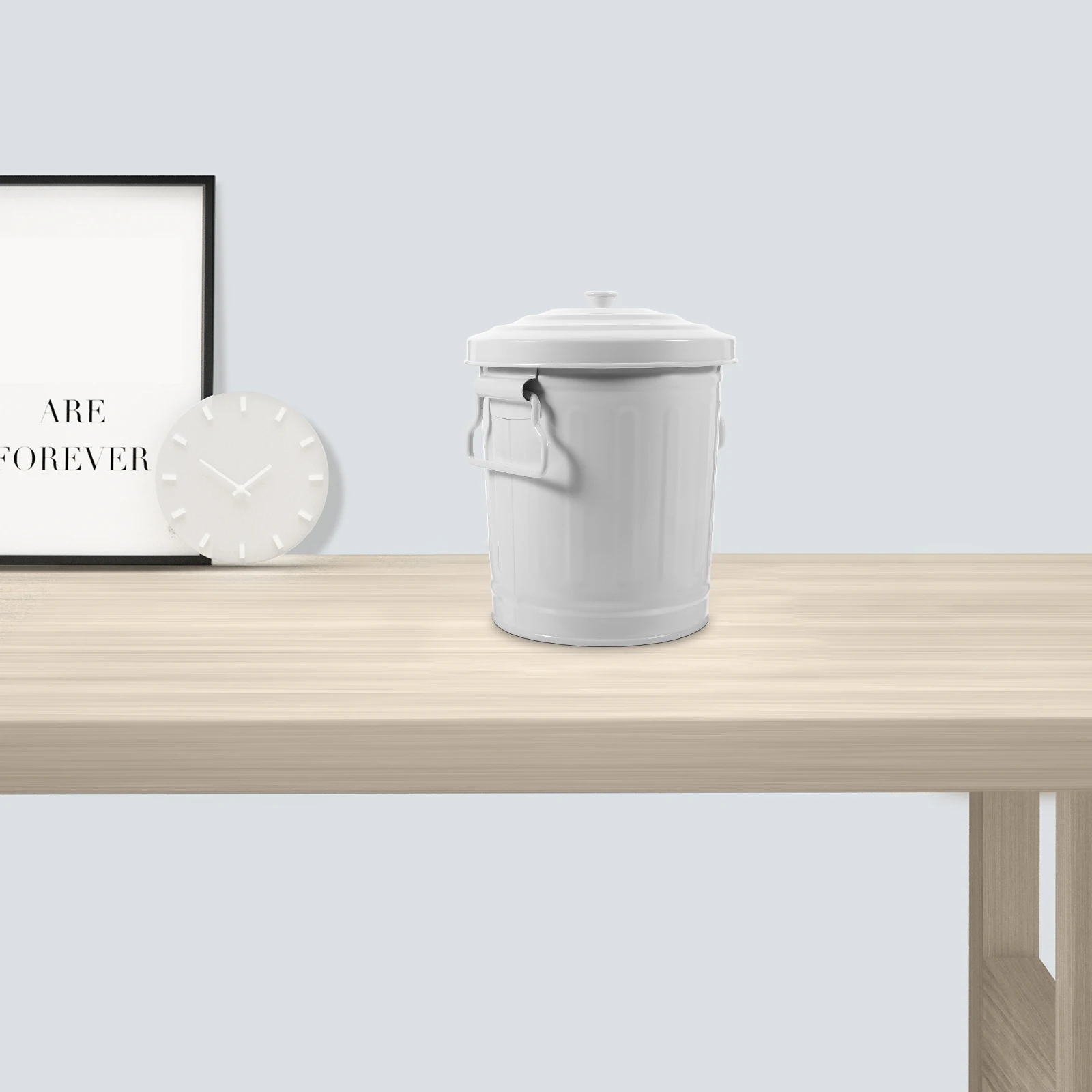 

Multi-Function Desktop Pen Organizer Holder Trash Can For Office Home Stationery Brush Storage Large Capacity Garbage