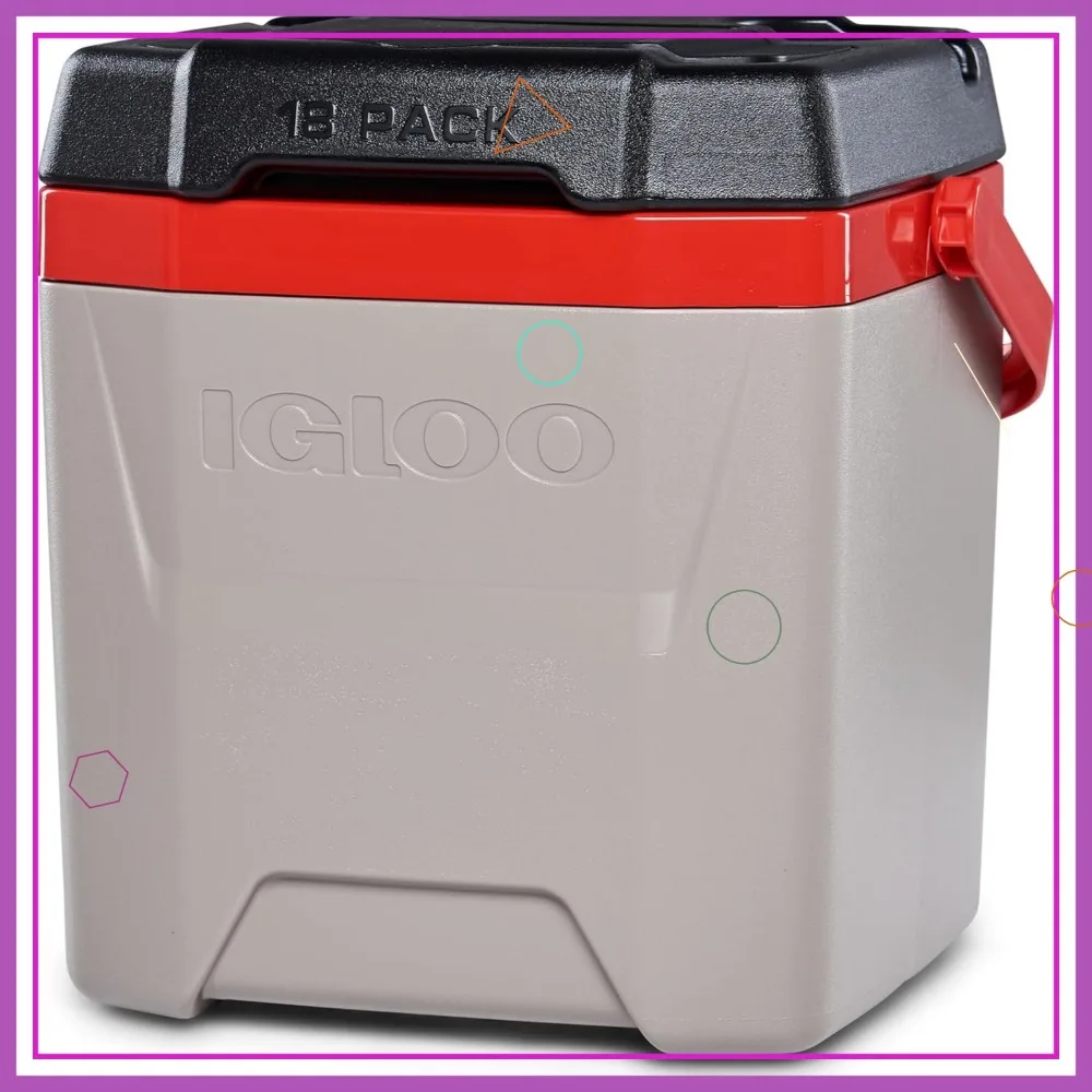 

Insulated Ice Chest with Lockable Lid, Ergonomic Design, and Cup Holders for Outdoor Adventures