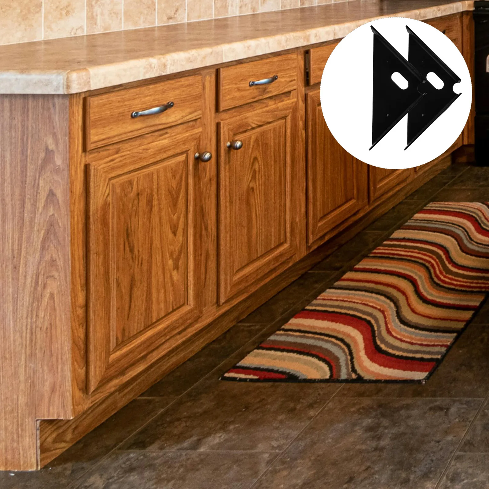 

4Pcs Thickened Triangle Corner Brace Stainless Steel Cabinet Bracket Heavy Duty Furniture Shelf Support Angle Bracket