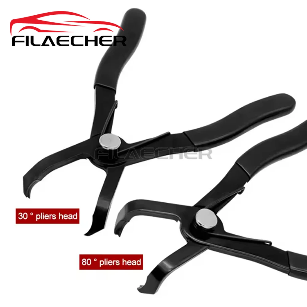 

2Pcs Trim Removal Push Pin Pliers Set with 30 and 80 Degree Offset Jaws, Spring Loaded and Spraying, Auto Clip Removal Tool Kit