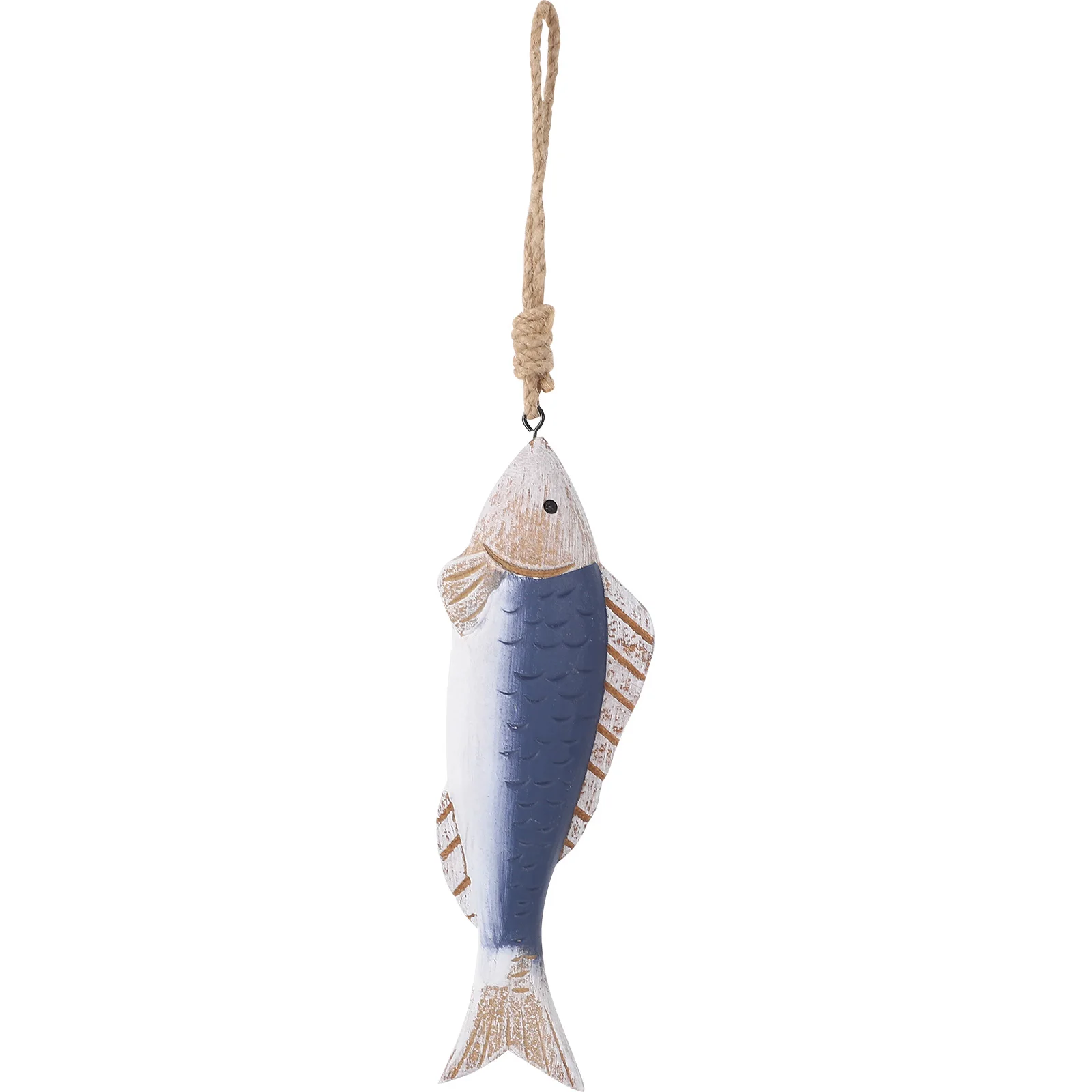 

Hand Carved Wooden Fish Wall Hanging Mediterranean Style Rustic Coastal Decor Ocean Inspired Charm Living Room Art
