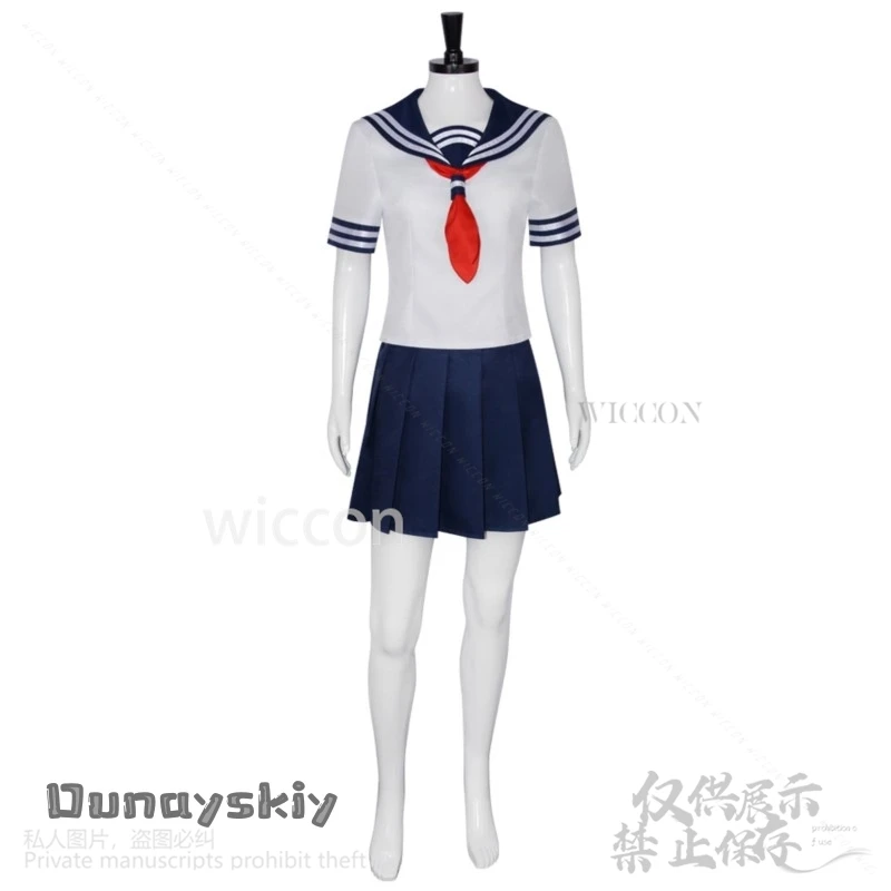 Disfraz de Anime KINTAMA Kagura, uniforme escolar JK, vestido de marinero, pelucas, sombreros Cos para fiesta de Halloween, juego de rol para mujeres y niñas