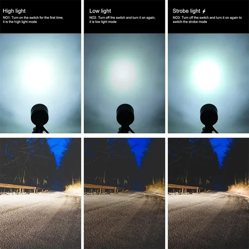 Imagen 2 del producto Foco LED para motocicleta, faro auxiliar para Moto, luz antiniebla, accesorios universales para Suzuki, BMW, coche, SUV, ATV, 200W, 72000lm, 12V