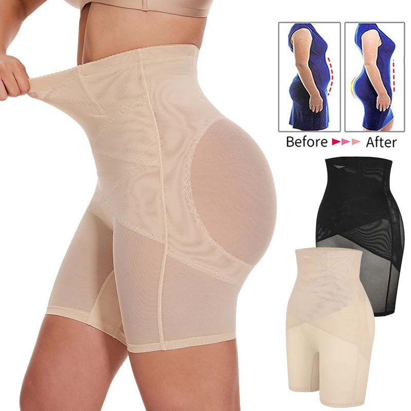 

Women Tummy Control Shapewear Shorts High Waist Body Shaper Thigh Slimmer Butt Lifter Panties Booty Hips Lifting Shapers