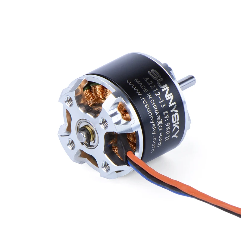 Sunnysky A2212 II 980KV 1400KV 2450KV Brushless Motor 3mm Shaft Suitable for 2~3S Battery Fixed-Wing Four-axis Multirotor Drones