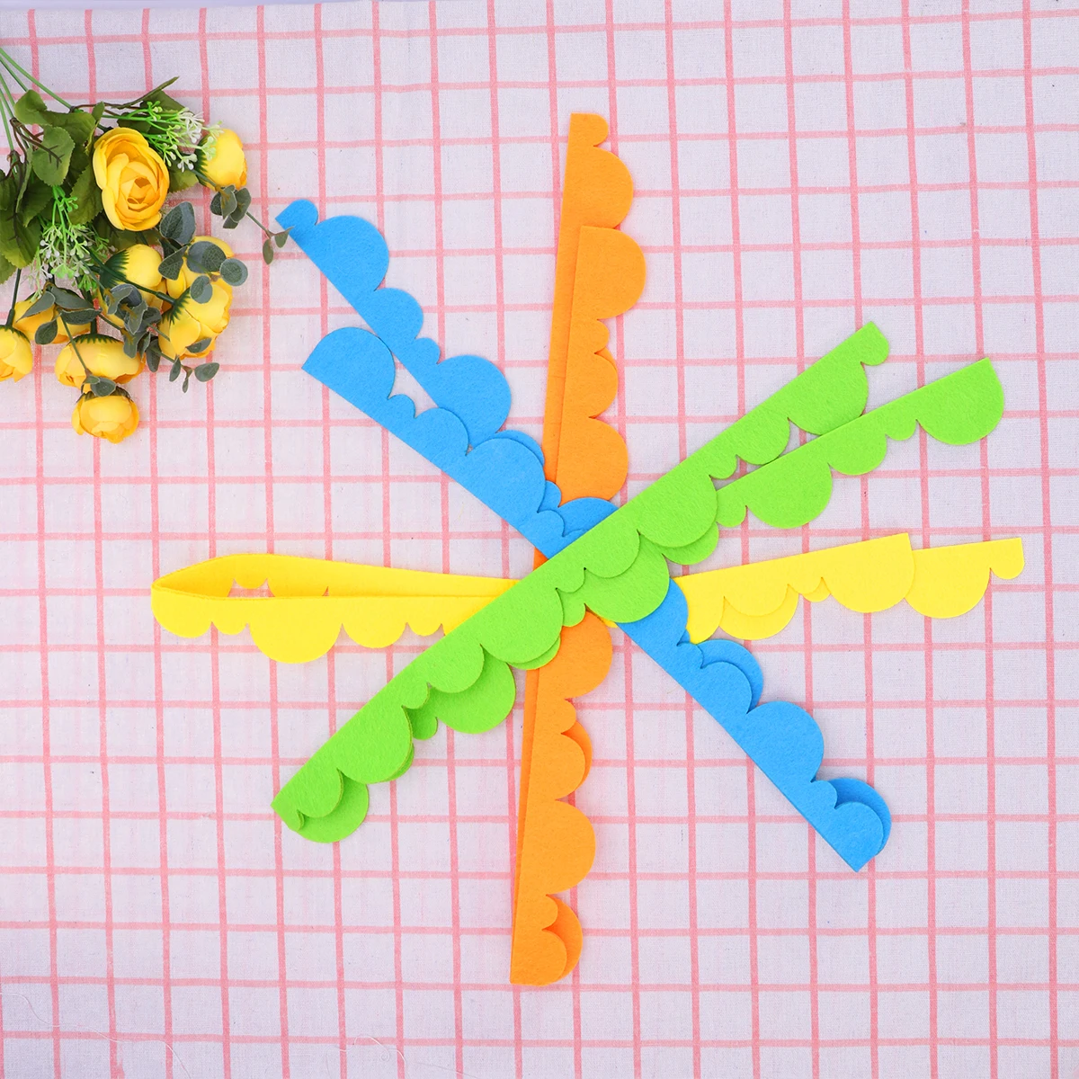 

4 Pcs Blackboard Border Strips Wave Lace Decorative Floral Kindergarten Corner Wall Beautification Layout DIY naments