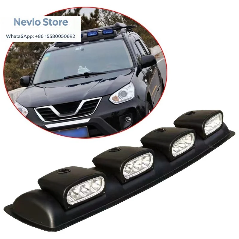 88CM Ultra-Bright LED Car Spotlights for SUV Off-Road Vehicle Pickup for Jeep Roof Spotlights Row Lights Combination for Touring