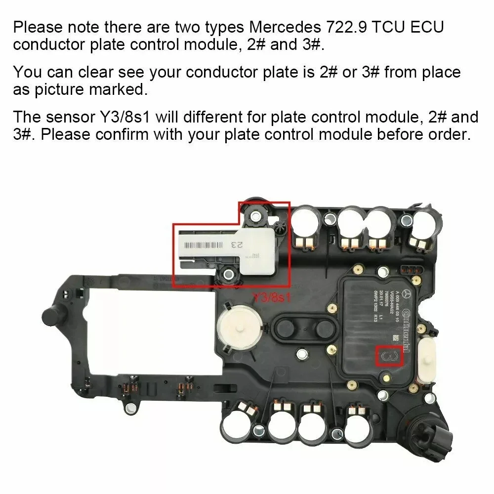 

Датчик передачи Y3/8s1 для Mercedes 7G 722,9 TCU TCM модуль управления пластиной 2 #3 #