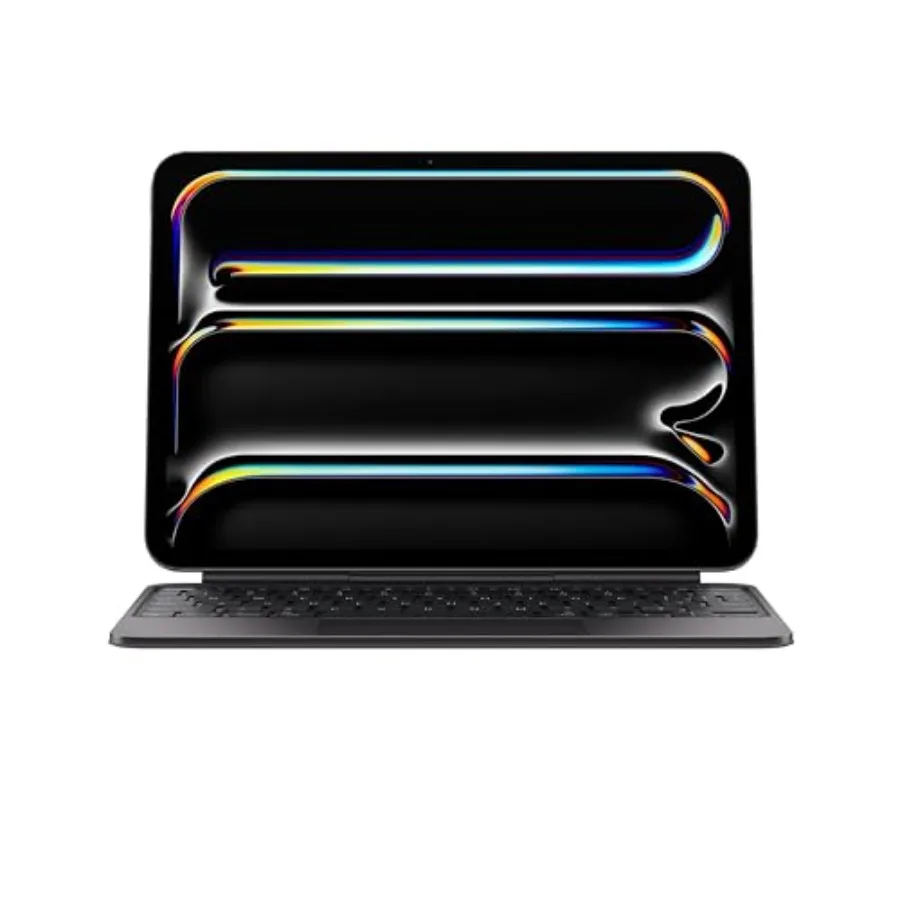 

Magic Keyboard Case for M4 and M5: aluminum black built-in trackpad and function row for great typing experience US English lay