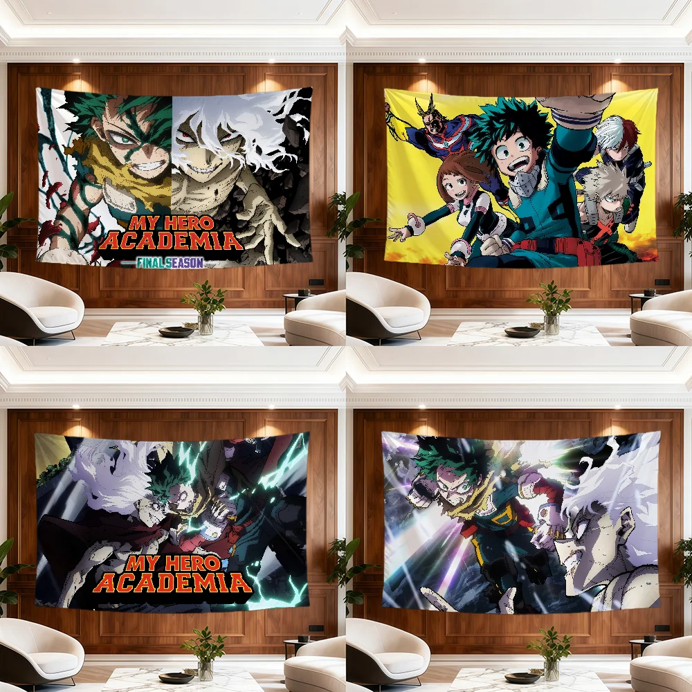Cool Anime My H-Hero Academia Flag For Room Dorm Camp Party Garage Bar Picnic Hogar Home Decor Banner Wall Hanging Gift