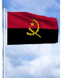 60×90 90x150 120×180CM Angola Ngola Emblem Flag Polyester Printed Banner Tapestry For Decor