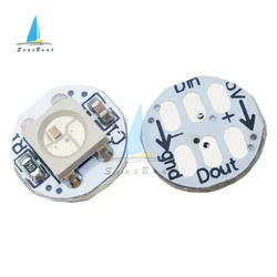 1/4/8 Bits Ws28125050 RGB LED Full Color Driving Color Lamp Module RGB LED Lamp Panel Module Round Square 5V LED Precise