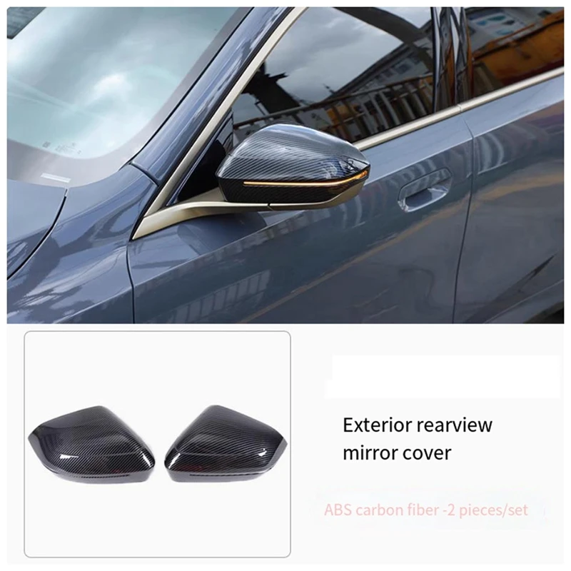 Car Rearview Mirror Cover For BMW 5 Series I5 2024 Present Rear View Mirror Trim Decorate Modified