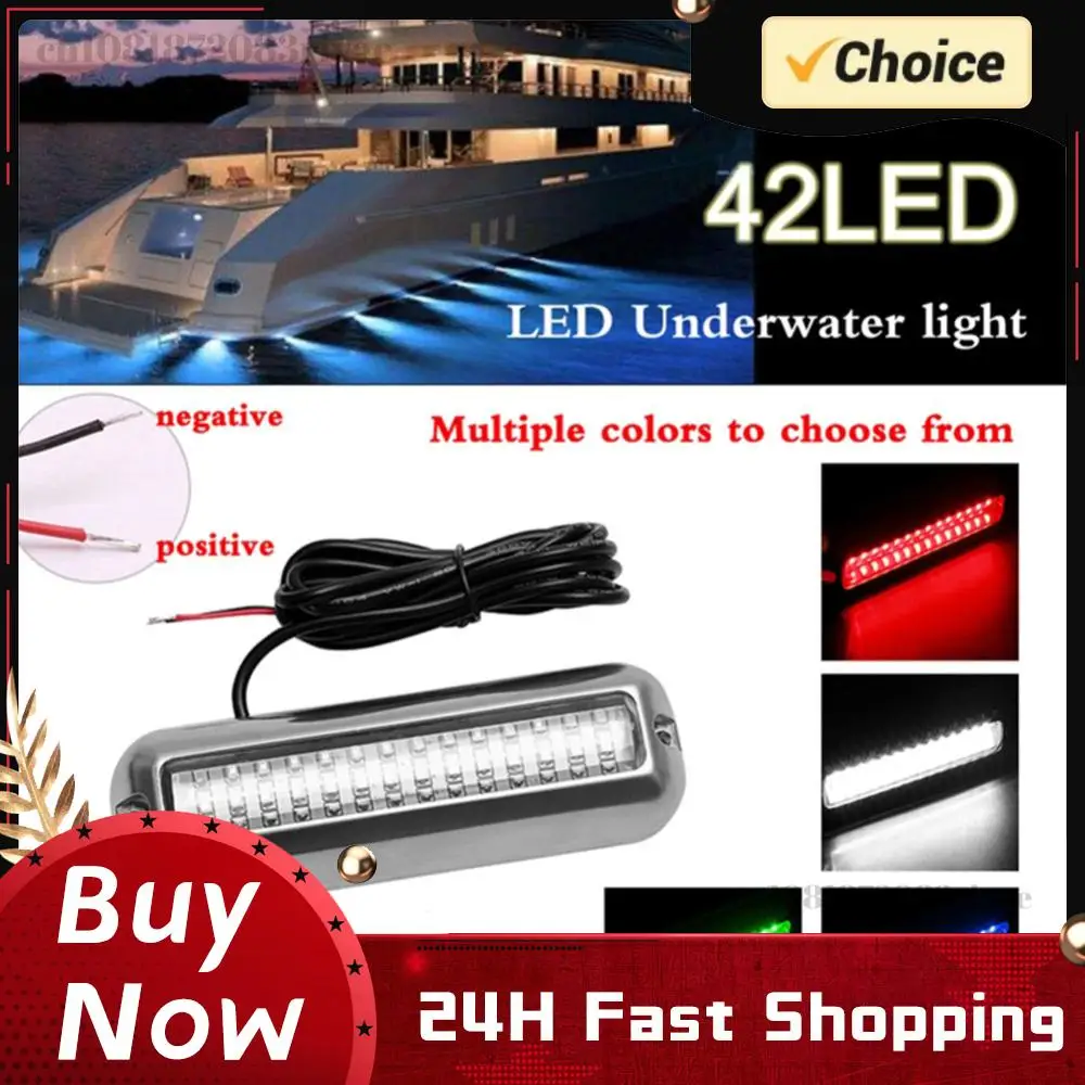 42LED Marine Navigation Light Stainless Steel Sailing Signal Light 10-30V Speedboat Light IP68 Waterproof Ship Boat Accessories