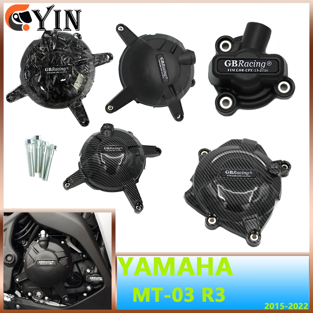 For YAMAHA YZF-R3 15-22 R25 2015-2022 MT-25 16-22 MT-03 2016-2022 Motorcycle accessories Engine Cover Protection Engine Cover