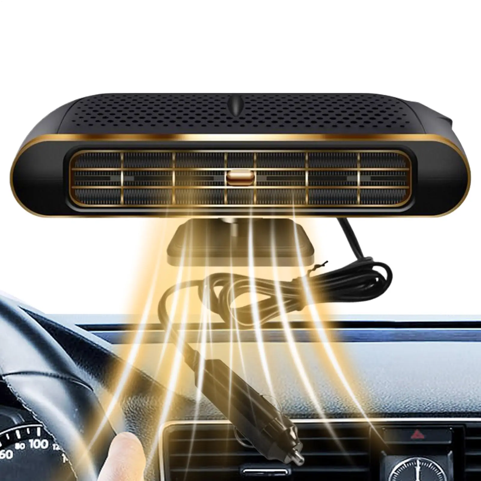 

12V Car Heater 12V/24V Portable Car Air Heater Electric Defroster Warmer For Windscreen Dashboard Automotive Sedans SUV Truck