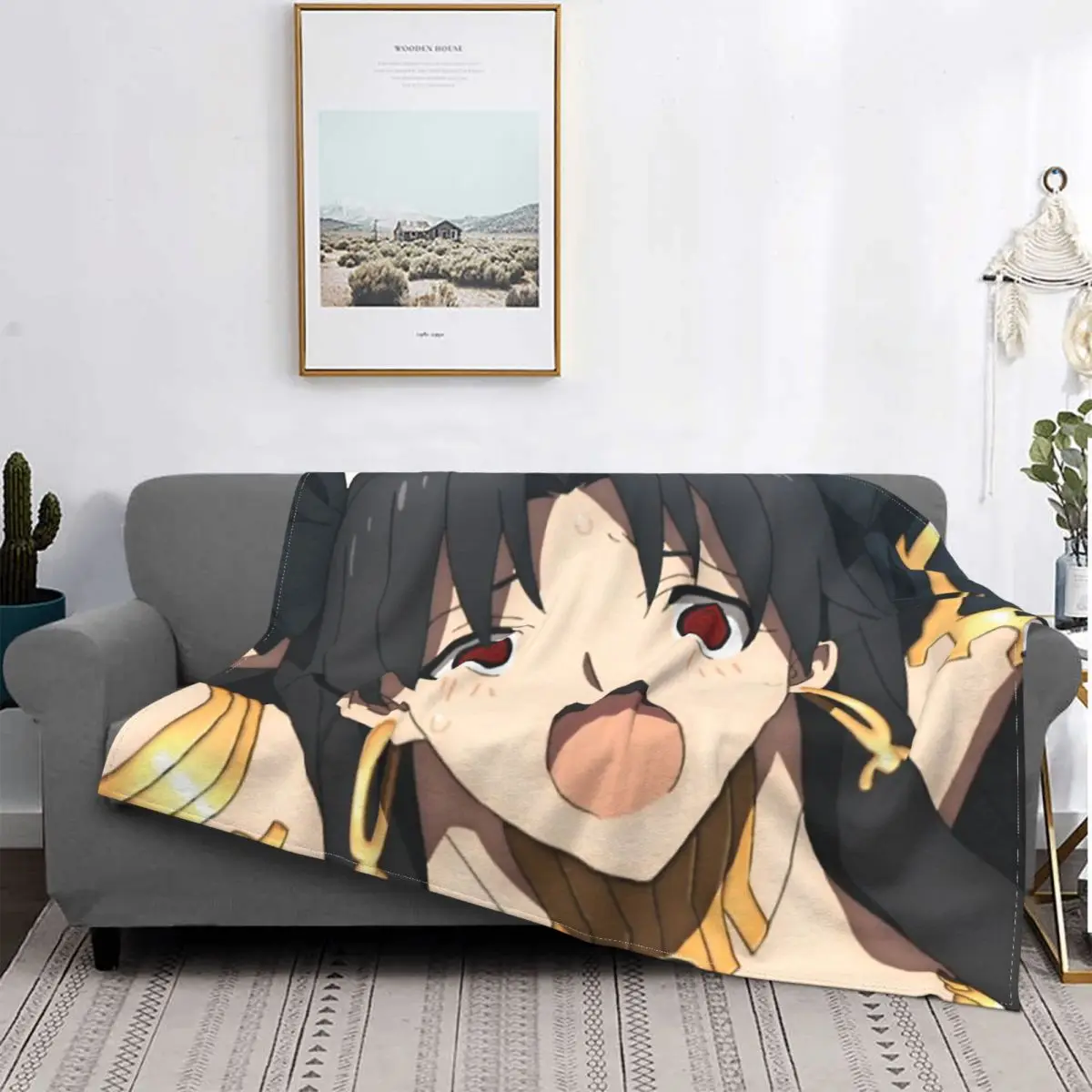 Ishtar Blanket Fate Grand Order Shielder Card Game Fleece Velvet Lightweight Plaid Throw Blankets For Office Plush Thin Quilt