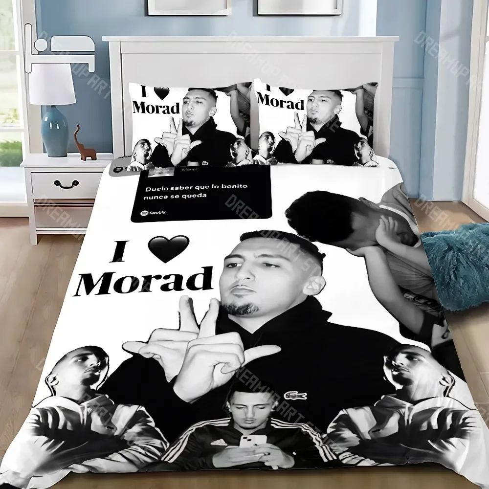 2026 Rapper Duvet Cover Pillowcase Bedding Set Adult Boy M-Morad Girl Bedroom Decoration Children Gift Single Double Large Size