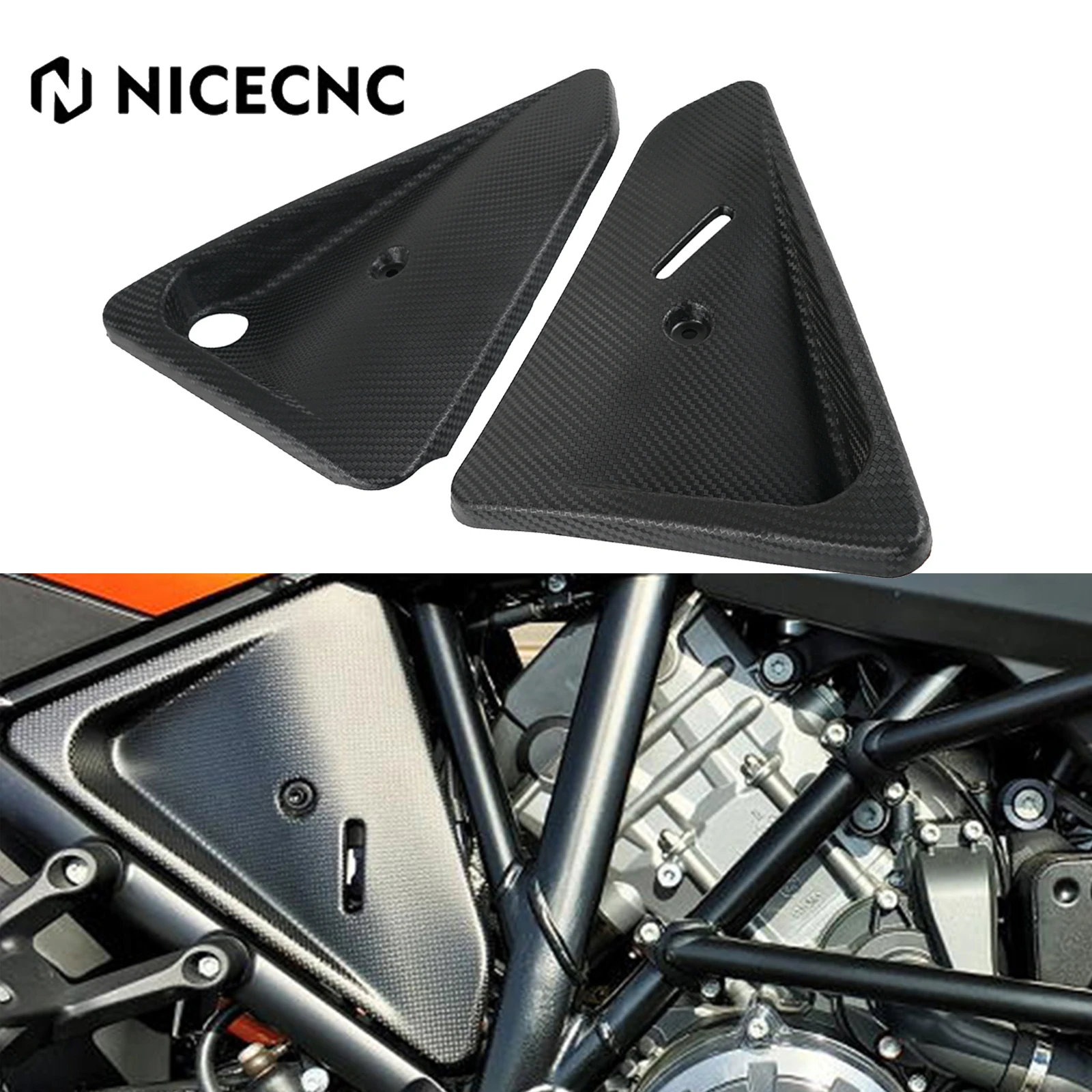 

For 2015-2021 KTM 1290 Super Adventure R S T Radiator Side Panels Fairing Cover Guard Protector 1090 1190 Adventure R 1190 ADV