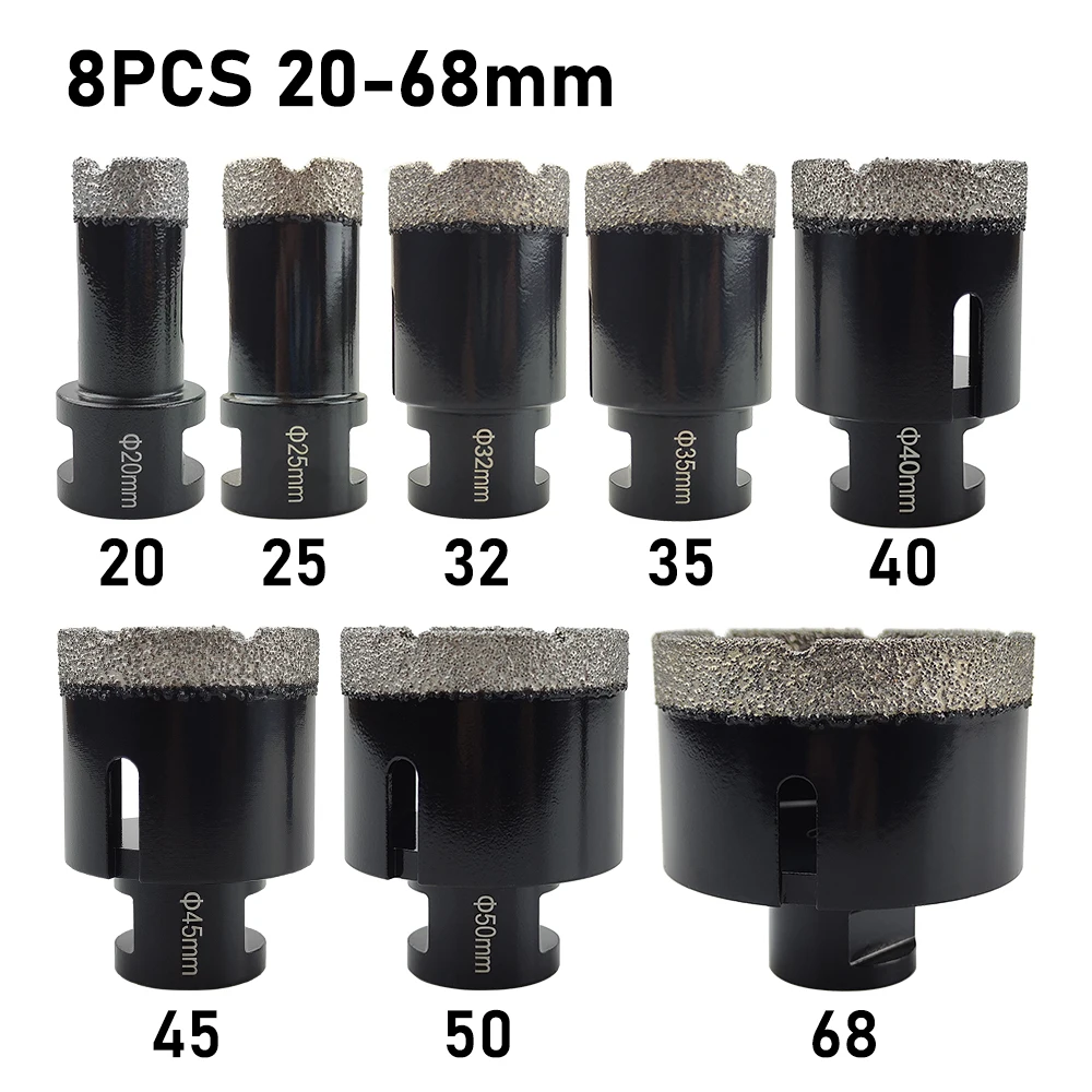 1 stks M14 Draad Diamant Droog Vacuümgesoldeerde Boren Core Bits Set porseleinen tegels kronen Boor Graniet Marmer Gatenzaag Gereedschap
