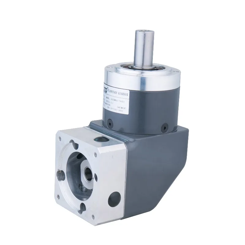 60mm Round Flange Right Angle Planetary Gearbox Reducer One Stage Reduction Ratio 3:1-10:1 for Servo Motor ZDWE Series