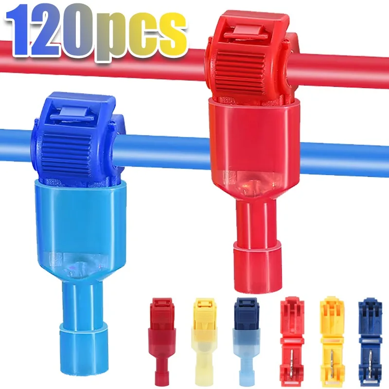 Quick Electrical Cable Connectors Snap Splice Lock Wire Terminals Crimp Electric Motorcycles Ham Radio No Breakage Line Supplies