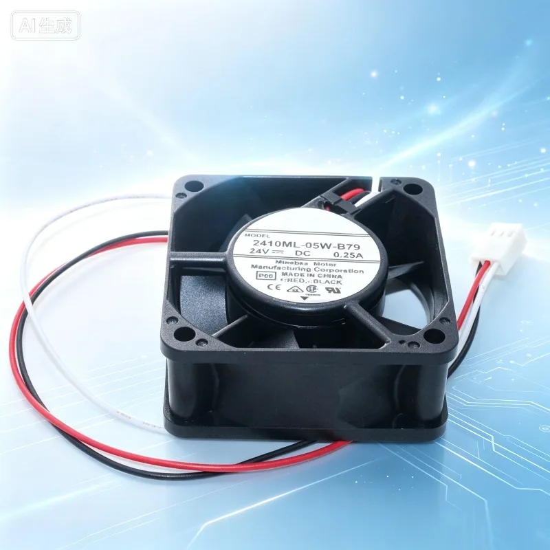 FOR NMB‑MAT 2410ML‑05W‑B79 Original Genuine 6025 6CM DC24V 0.25A Locked‑Rotor Alarm Inverter Cooling Fan
