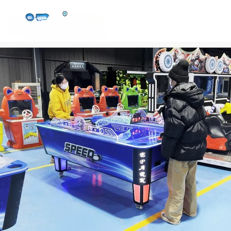 Indoor Commercial Amusement Park Air Hockey Two Players Air Hockey Machine Coin Operated Air Hockey Table