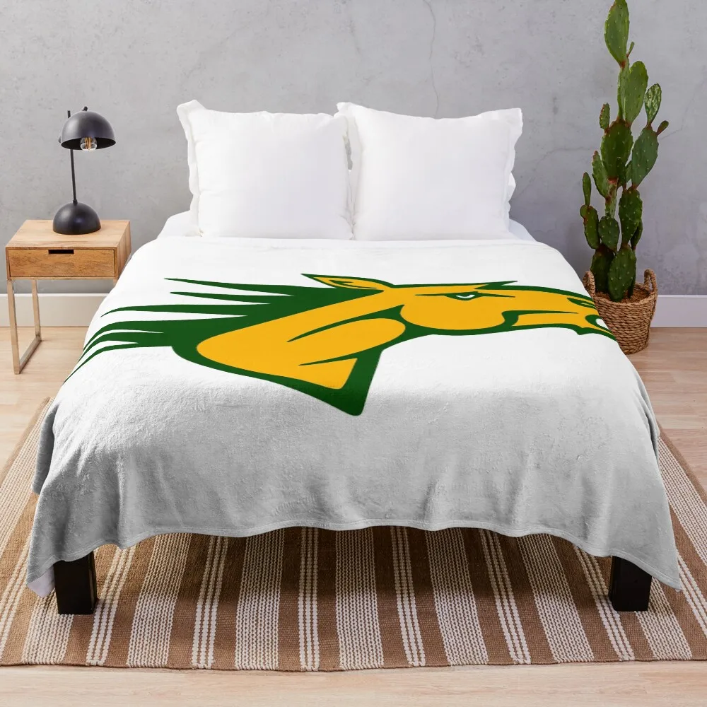 

Bronco (SUNY Delhi) (1) Throw Blanket Summer Cool Breathable Blanket for Sleeping