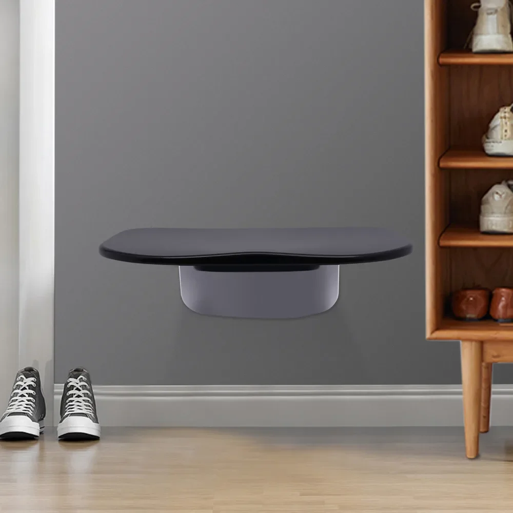 Bymaocar Silla de ducha plegable para adultos mayores y discapacitados, asiento de baño montado en la pared con soporte resistente de 200 kg/440 libras