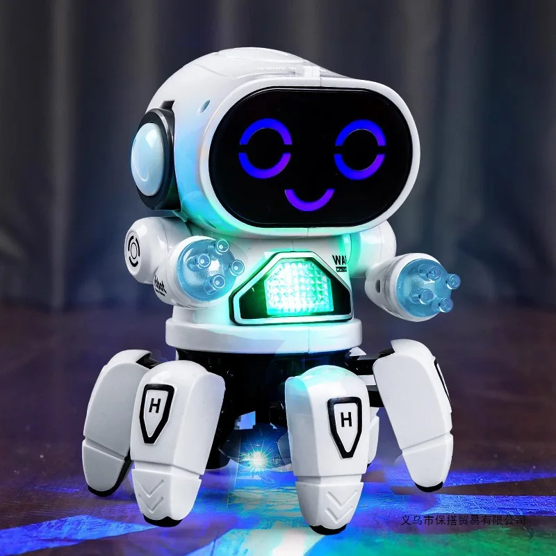 

Dancing Robot Toy with LED Lights & Music Claw Robot Children's Plaything 3 Color Variants for Kids above 3 Years