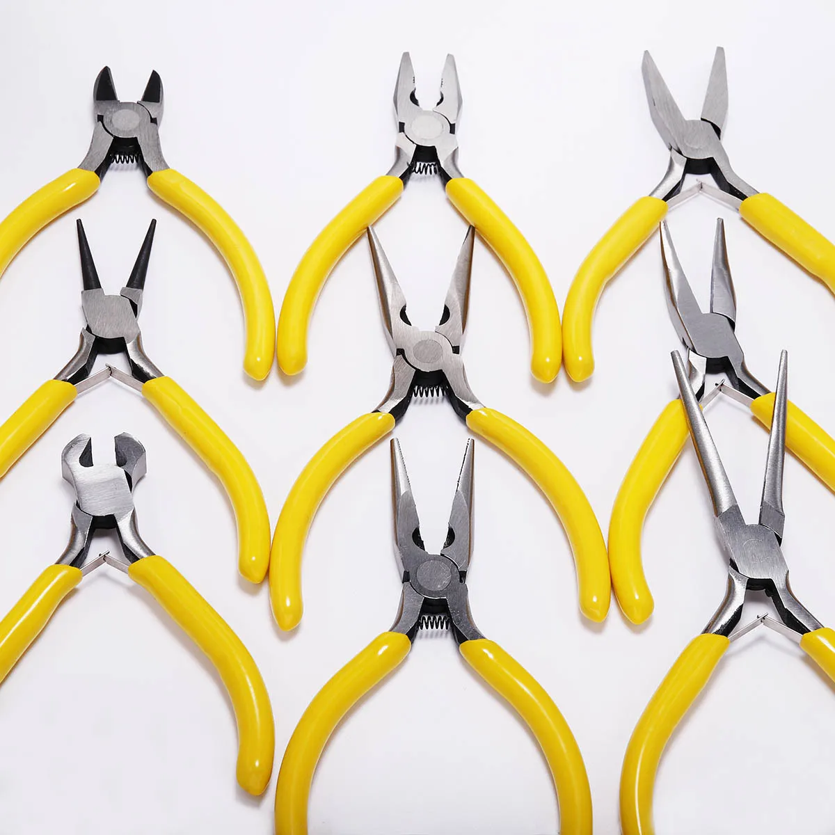 Crafts Jewelry Pliers Needle Nose Round Bent Tip Cutting Pliers For DIY Bracelet Necklace Metal Wire Shaping Manual Tools Kit