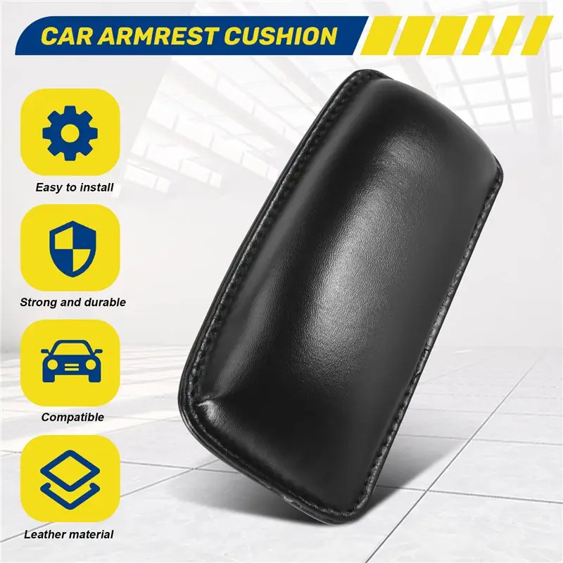 ASMA-Universal Car Armrest Cushion, Door Armrest Protective Pad Soft Leather Armrest Pad