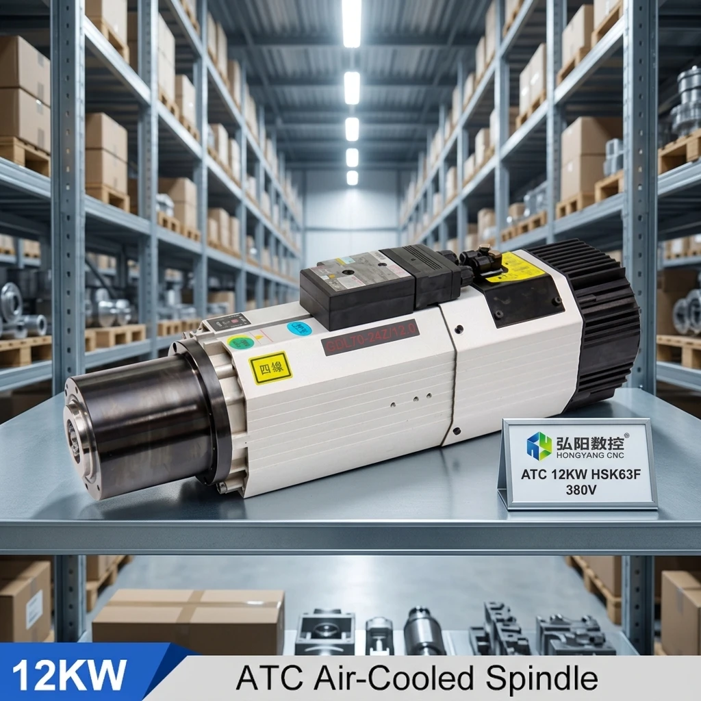 HQD  12.0KW Air-Cooled Electro-spindle Nesting Machine Engraving Machine Spindle with Automatic Tool Change