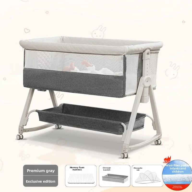 Opvouwbaar draagbaar babybedje Multifunctionele pasgeboren wieg Beweegbaar babybedje Afneembaar voor co-slapen
