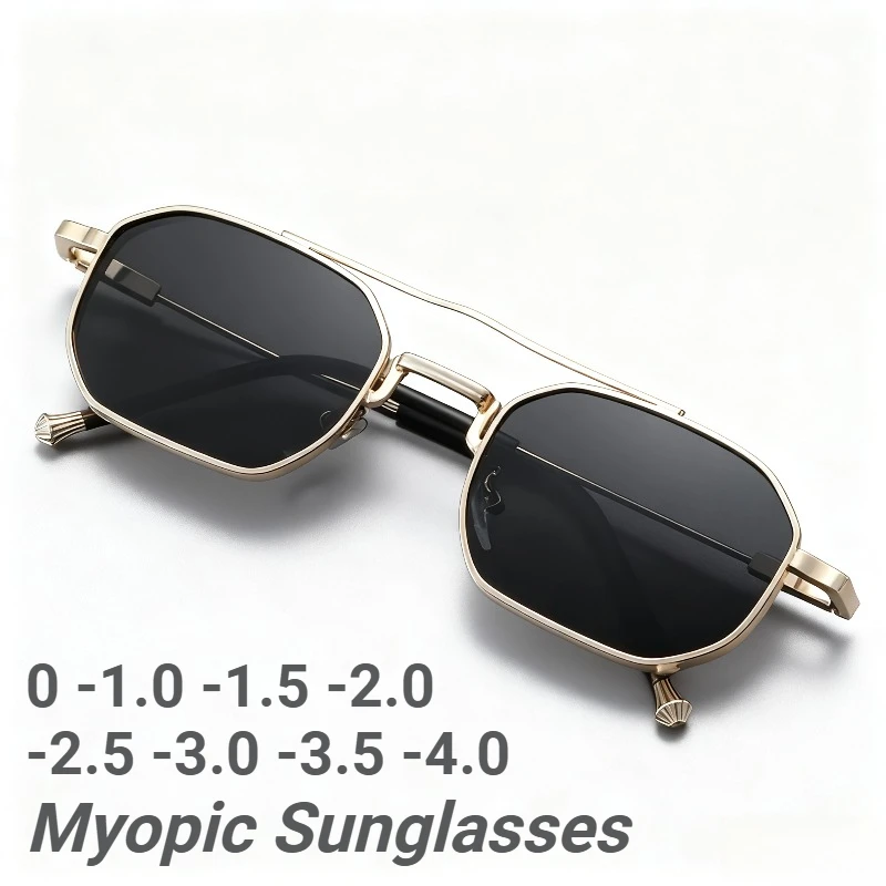 

New Fashionable UV-Protective Myopic Sunglasses Outdoor Sports Protective Eyewear Classic Driving Shades Diopter 0 To -4.0
