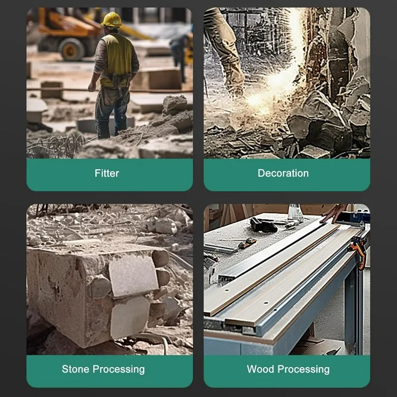 평평한 끌 콘크리트 도구 6/8인치 끌 머리 시멘트 돌 분리기 크롬 바나듐 강철 석공 끌 평평한 삽 나무 절단기