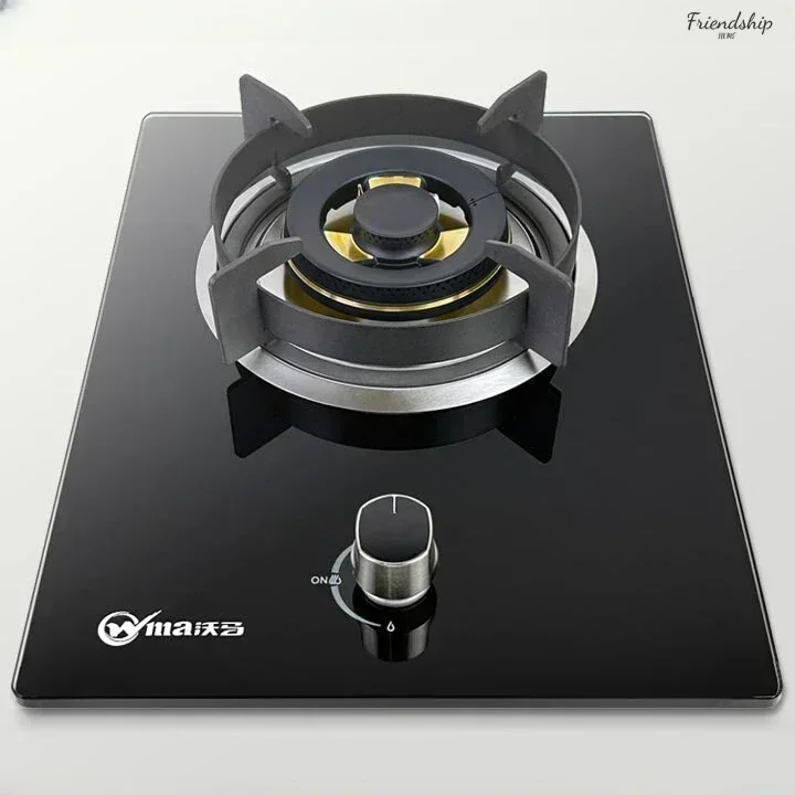 Household gas cooking stove. Pure copper. Fierce fire. Can be desktop or embedded. Large fire. Single eye stove.