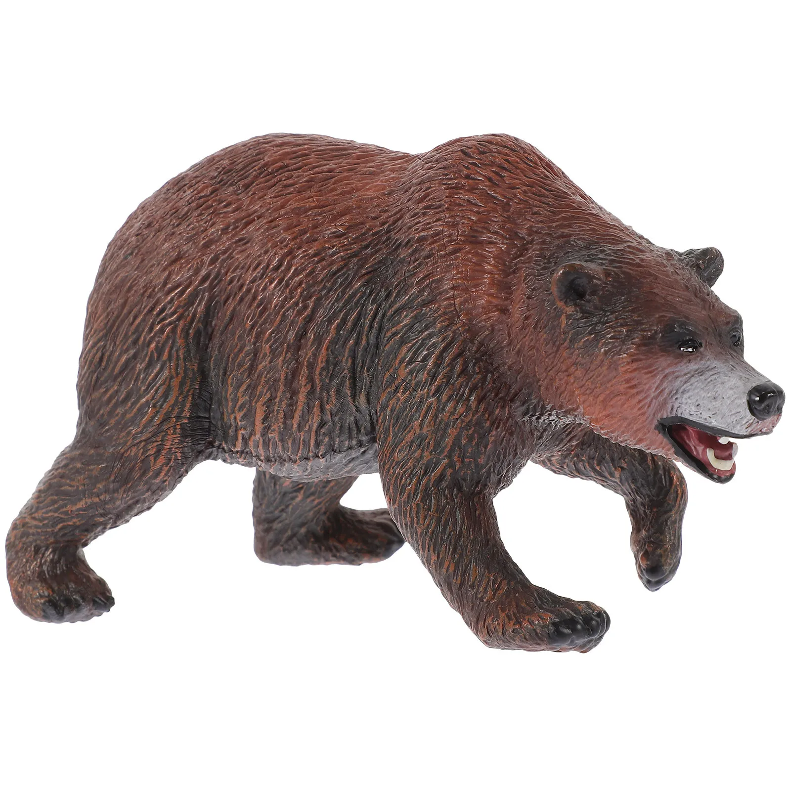 تمثال الدب الحديقة مادة PVC تصميم واقعي ديكور خارجي توفير المساحة مسطحة القاع هدية رائعة صغيرة الحجم ساحة الحديقة #4
