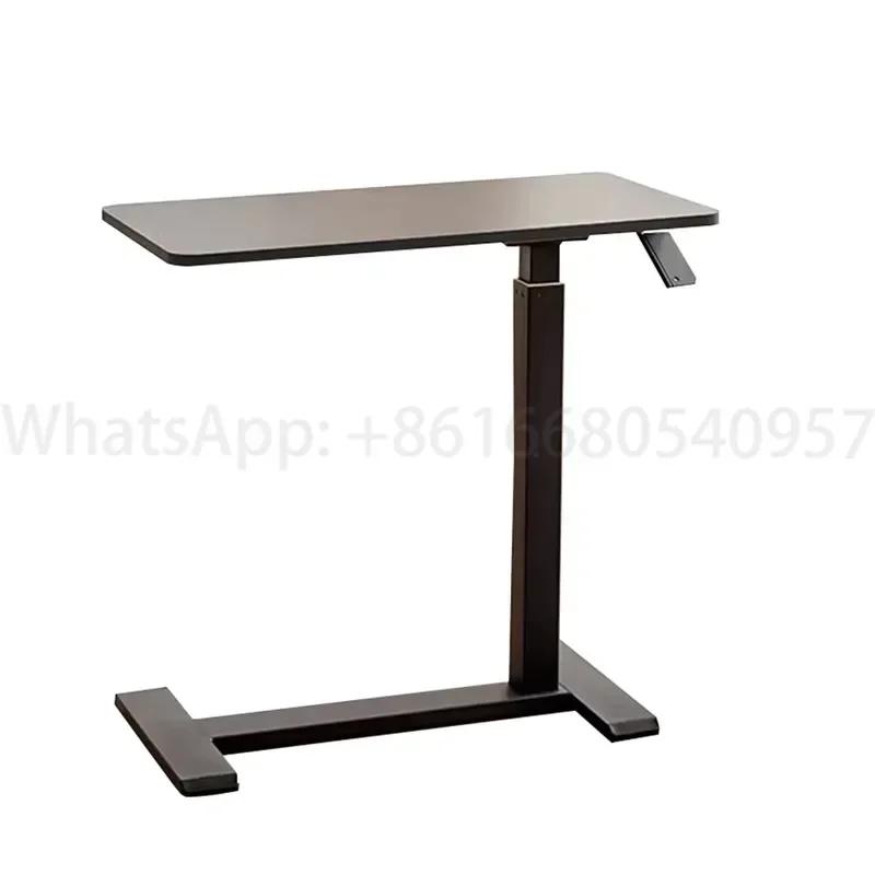 Stainless Steel RV Accessories-Mobile Pneumatic Height Adjustable Standing Computer Desk Overbed Side Sofa Desk Hidden