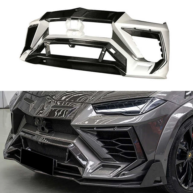 SF 100% Dry Carbon Fiber Car Body Kit Auto Parts Front Bumper for Lamborghini URUS M Style