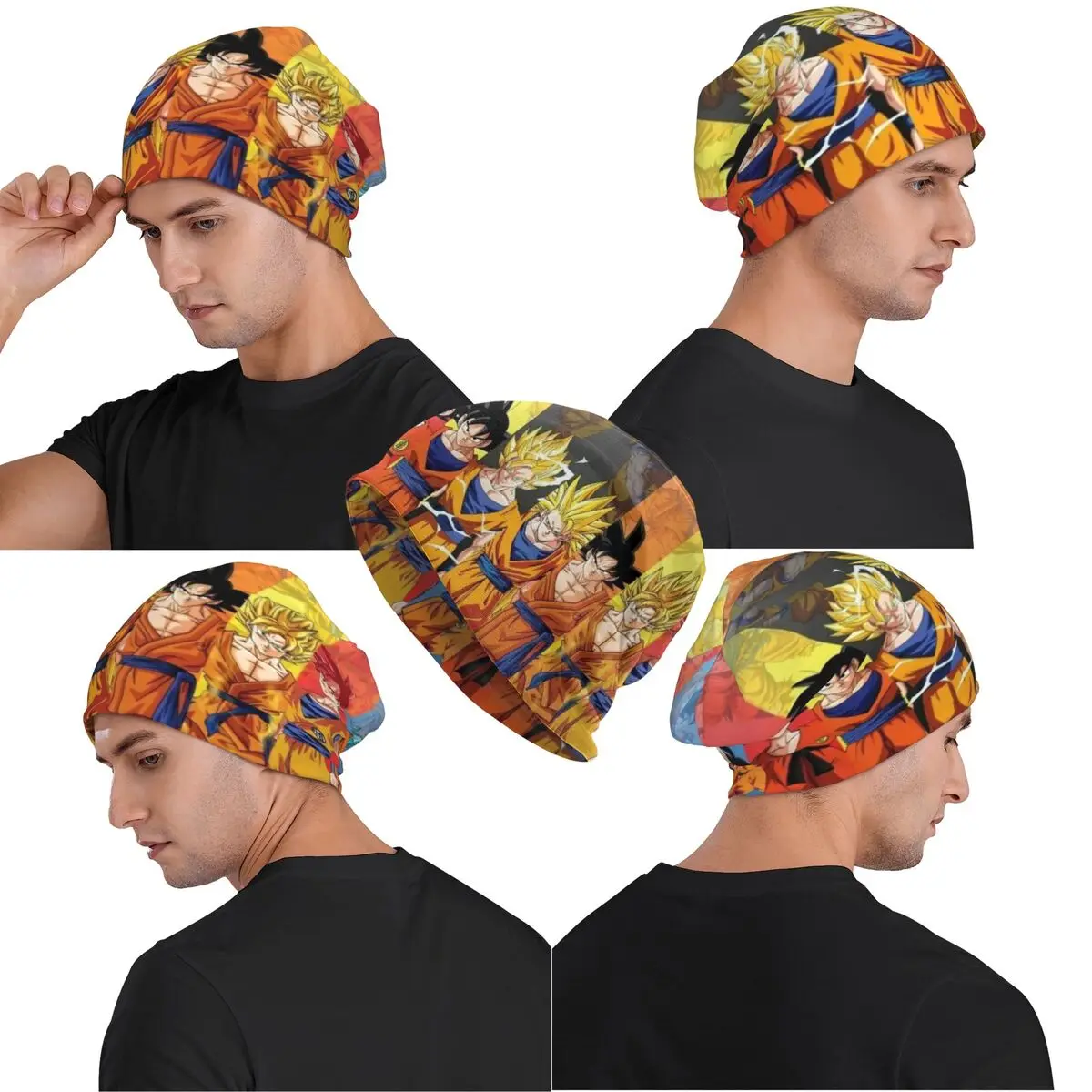 Dragon Ball Z Dragonball Anime Chemo Beanie Cap Mann Frau Winter Kopfbedeckung Skullies Cap Motorhaube Strickmützen